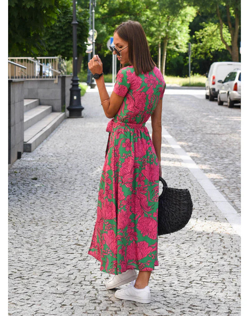 Suzanne - Elegantiška suknelė su V formos dekoltė