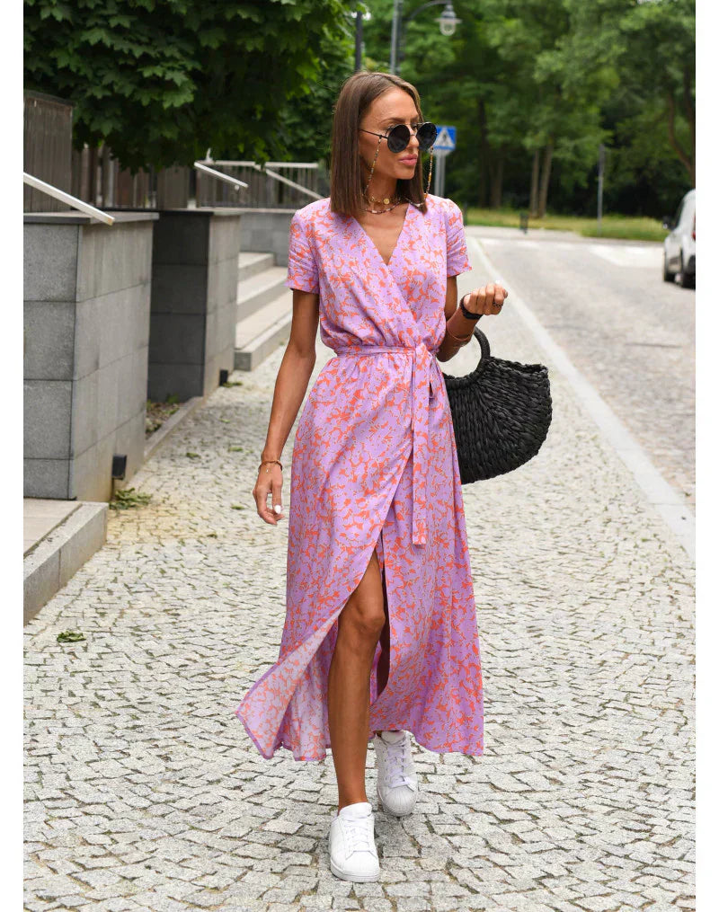 Suzanne - Elegantiška suknelė su V formos dekoltė