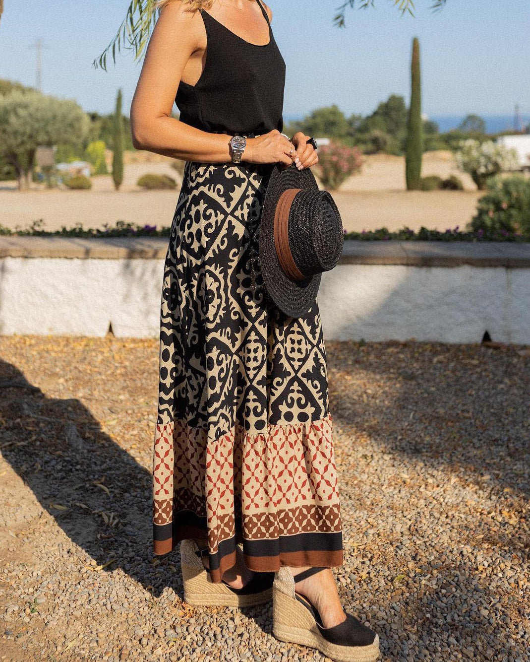 Aura™ | Hily Long Boho Skirt