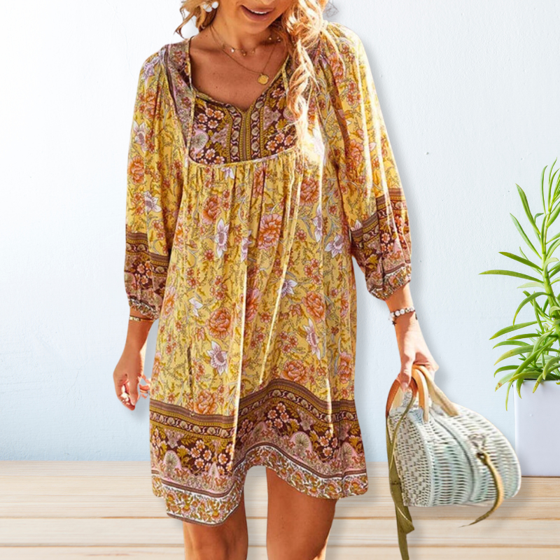 Keila - Ilga Boho Stiliaus Suknelė