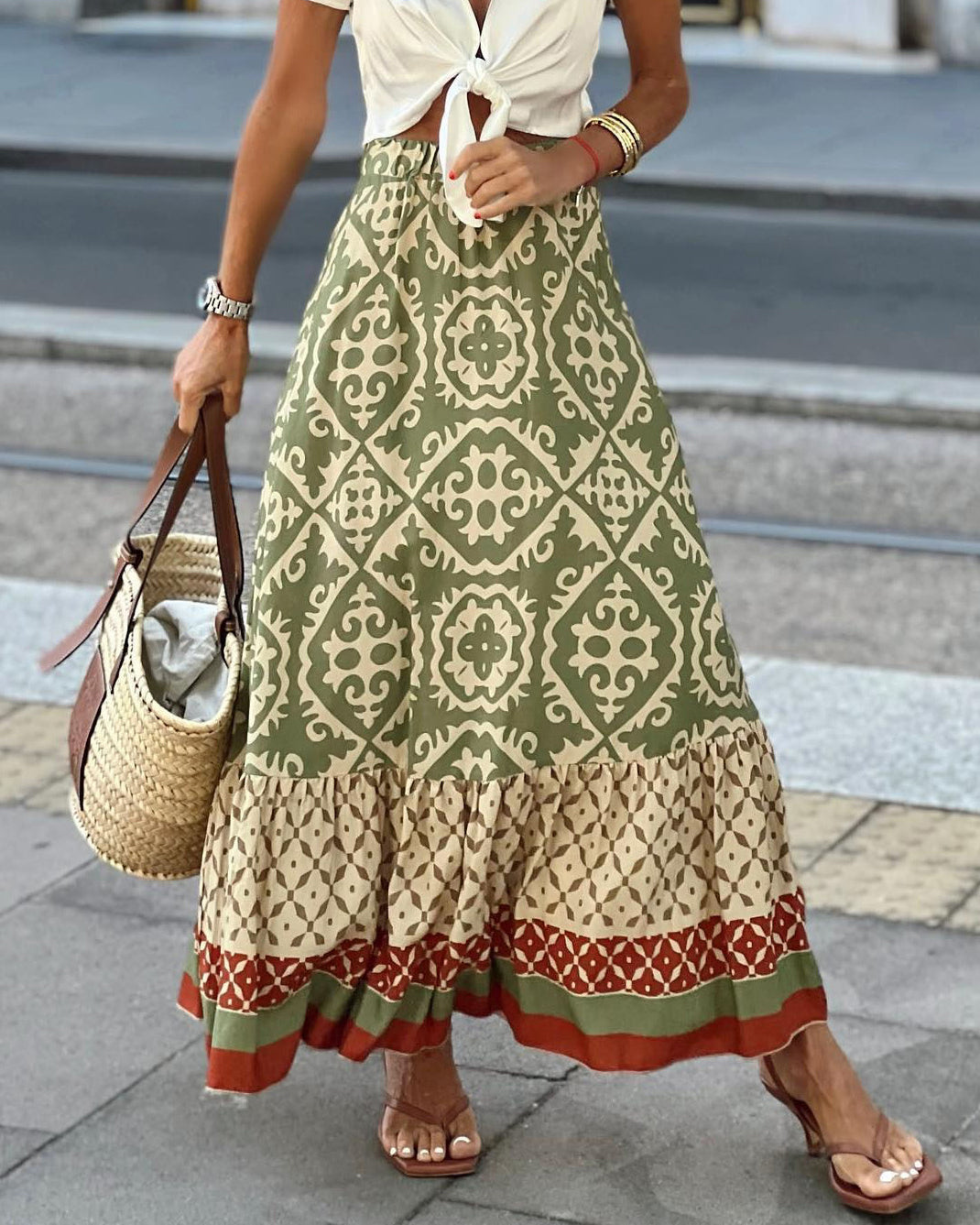 Aura™ | Hily Long Boho Skirt